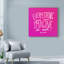 « imagine rose », art textuel sur toile tendue-33542150