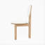 Chaise de salle à manger en polyester avec structure en bois (ensemble de 2)-1462047483