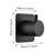 Adjustable Master Shower Volume Controller - 3/4" Cast Metal, Brass, , Rust-, Matt Black 1.96 Lb, Brass Body, Corrosion Resistance, Rust Proof,