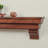 Rustic Floating Wood Fireplace Mantel Shelf with Arched Corbels - Pine Wood-164010024-164010030