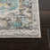Felty Oriental Ivory/Aqua Area Rug