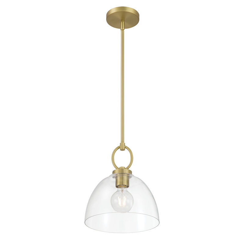 Luminaire suspendu 1 lumière Velto, Laiton rétro