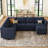 Nairoby Modular Corduroy Sectional with Storage-208434396