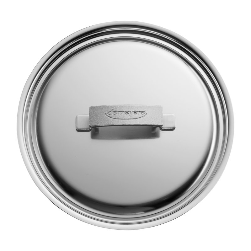 Demeyere Industry 5-Ply 3-Qt Stainless Steel Saute Pan With Handle Helper