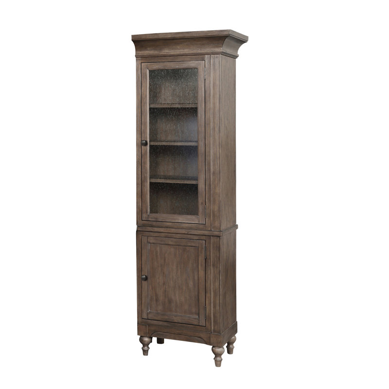 Armoire-jetée haute droite de 79 pouces Middleton, finition noisette rétro