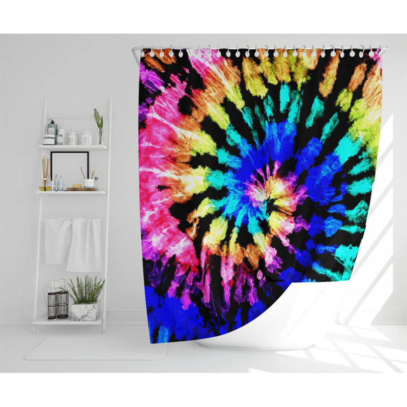 Tie Dye Pattern Designer Shower Curtain