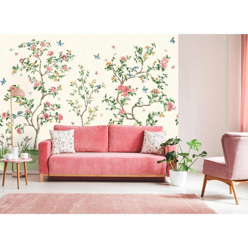 Papier peint Araba Chinoiserie, Rose