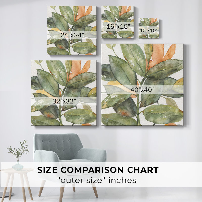 Plant Plant I sur toile, H 16 po x l 16 po x P 1,5 po