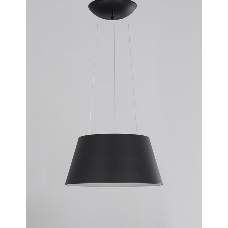 1 - Light LED Cone Pendant, Black