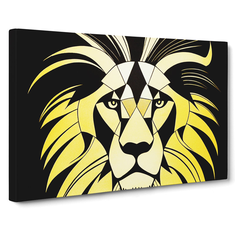 Fine Abstract Lion - Wrapped Canvas, 50cm H x 76cm W x 3cm D