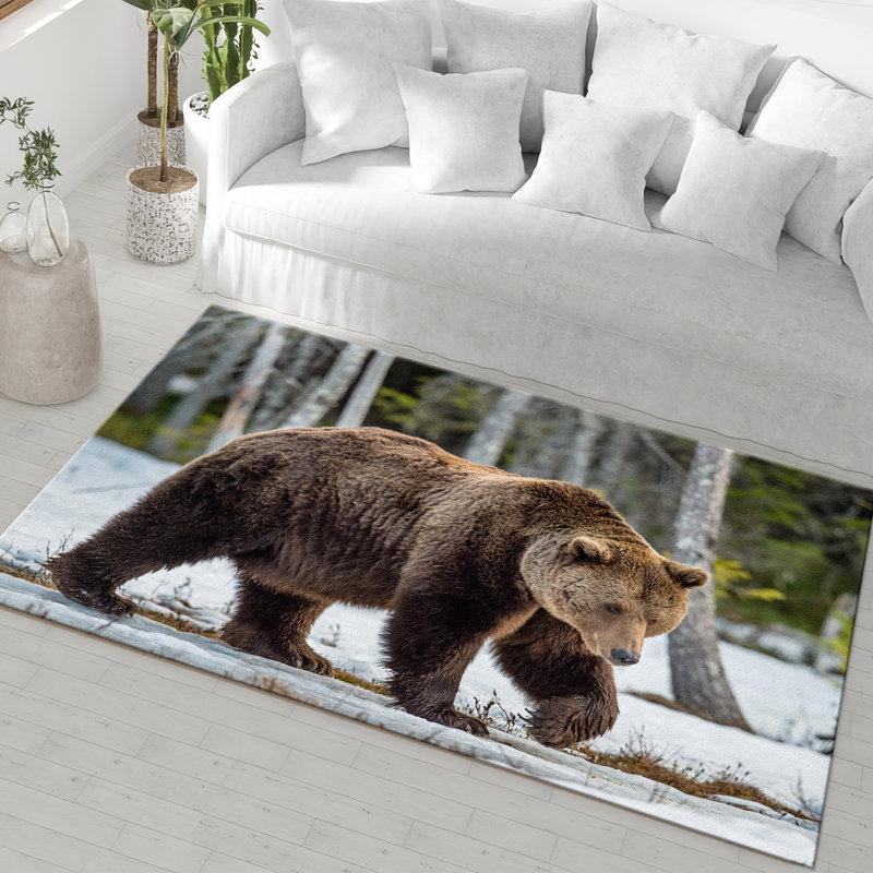 Exquisite Pile Soft Type Printed Rug Showcasing an Elegant Floral Design for a Luxurious Touch in Any Living Space