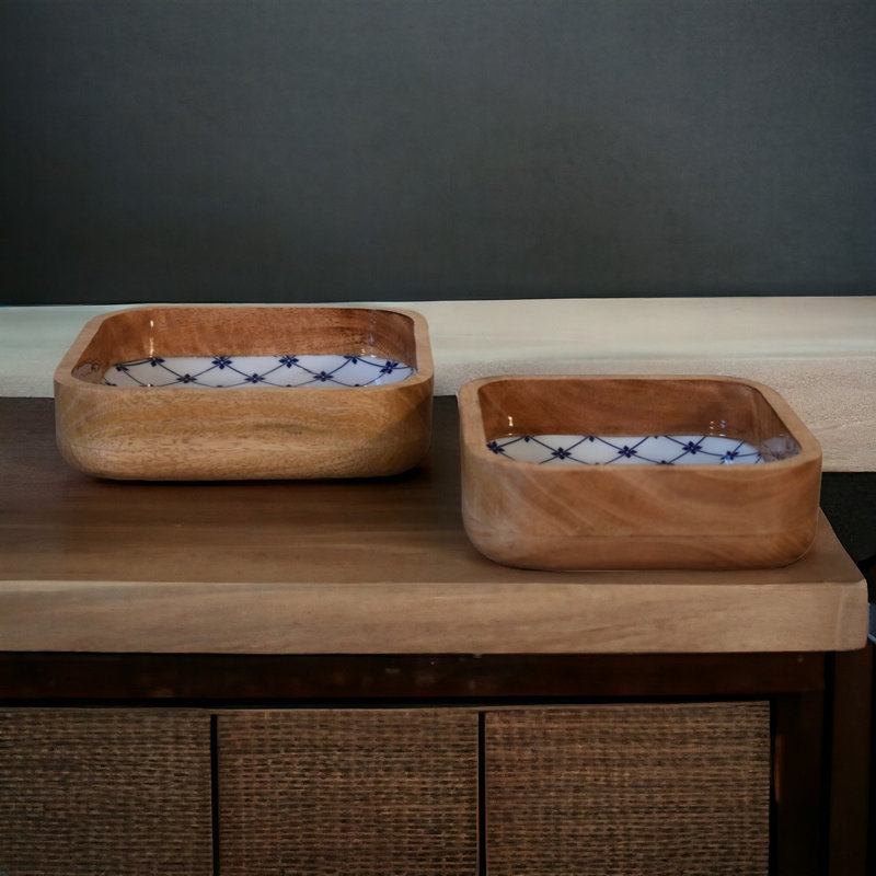 Sitton Handmade Solid Wood Decorative Bowl 2