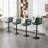 Double-Layer Upholstered Swivel Adjustable Height Bar Stool Counter Stool (Set of 4)-2069916372-2069916366