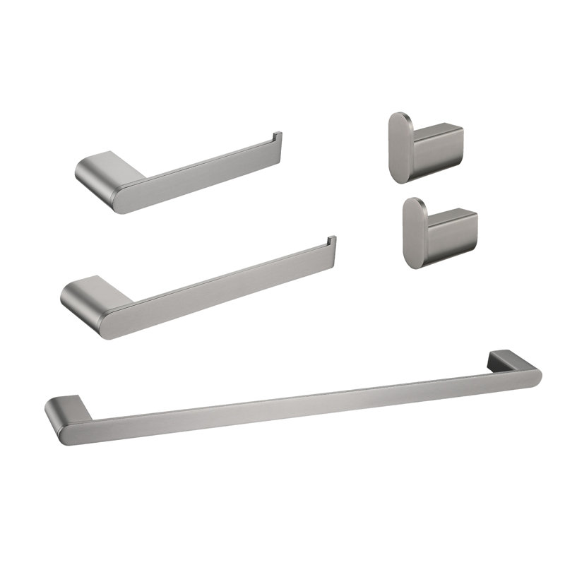 Ensemble de 5 luminaires de salle de bain - Matériau 304, finition, touche moderne, facile à installer dans toutes les pièces, groupe de quincaillerie d'aspect or brossé, résistance à la corrosion, caractéristique, teinte différente