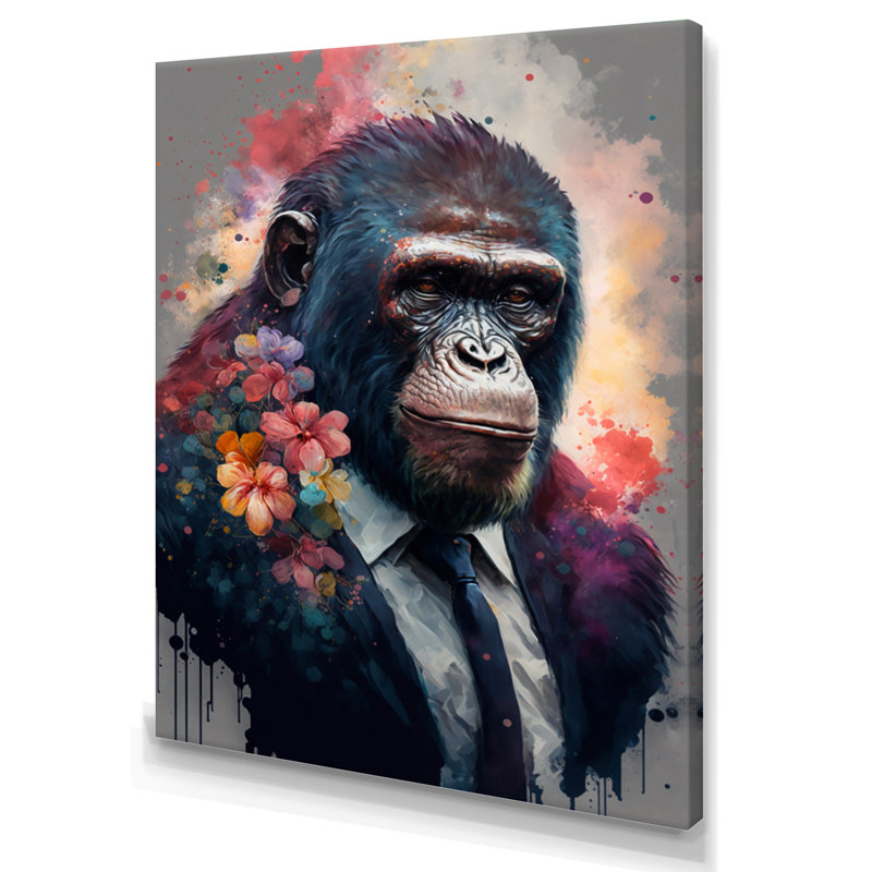 Art floral mignon - image sur toile, H 20 po x l 12 po x P 1 po, Toile tendue