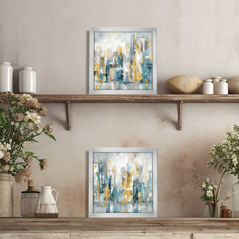 City Views - 2 Piece Single Picture Frame Print Set