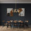 Lustre géométrique unique à 8 lumières Ivis
