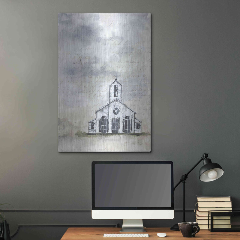 August Grove «Haven Mini Woration» par Julie Norkus, art mural en métal, 12 po x 16 po, H 36 po x l 24 po