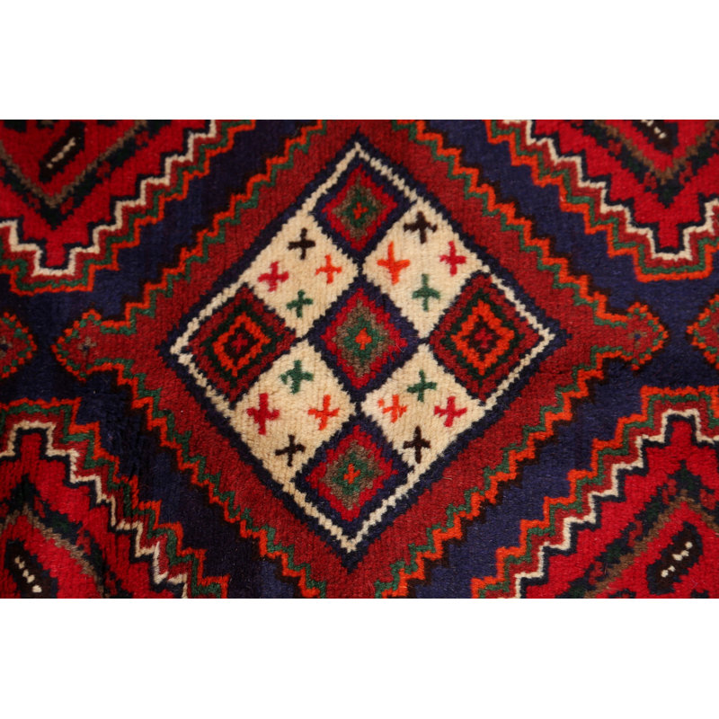 Tapis décoratif en laine noué à la main de conception unique 3 pi 4 po x 4 pi 10 po New Age