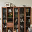 Bibliothèque légère en noyer de luxe