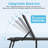 Wolak Outdoor Aluminum Foldable Chaise Lounge Set With Adaptable Backrest (Single Chair)-1602953164