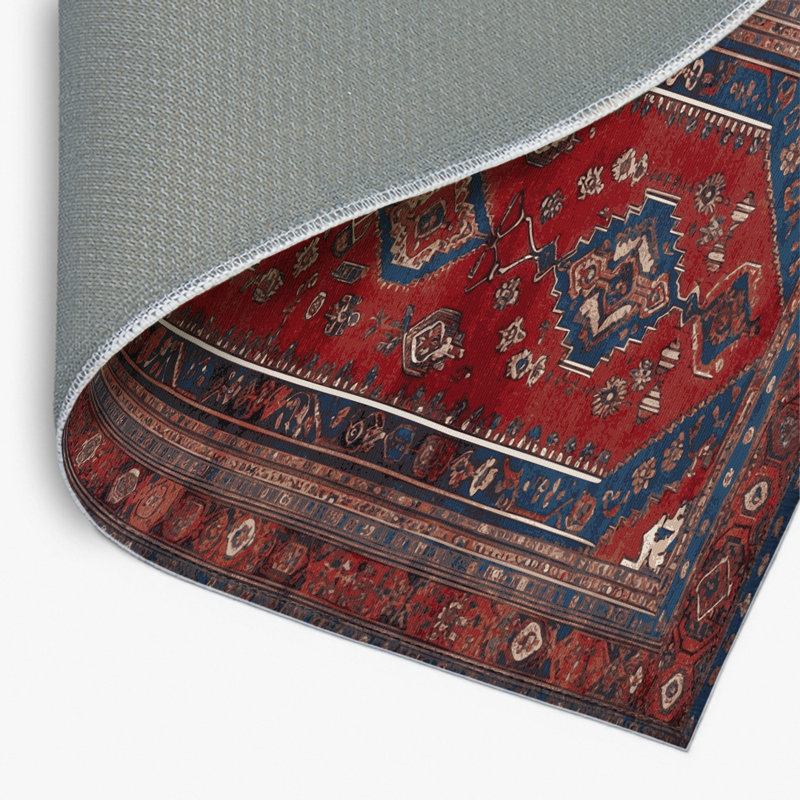 Tapis d'intérieur et d'extérieur brun Persian, Rectangle 4pi x 6 pi