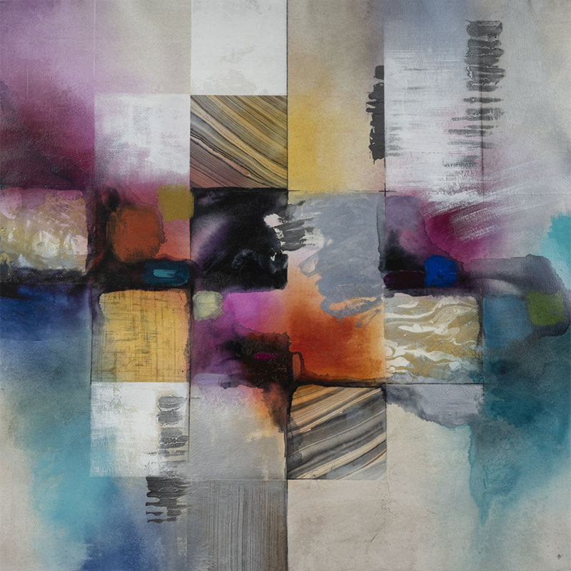 Sound Sound 2 par Jennifer Hollack Raboin - Peinture sur toile, H 44 po x l 44 po x P 2 po, Toile tendue