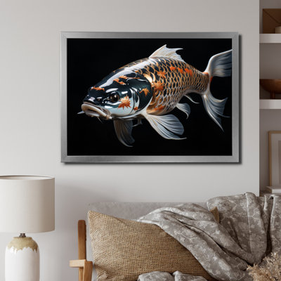 " Gold Kois Fish Serene Reflections "