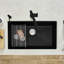 Precis SILGRANIT 32" Super Single Undermount Kitchen Sink - Coal Black-67050446