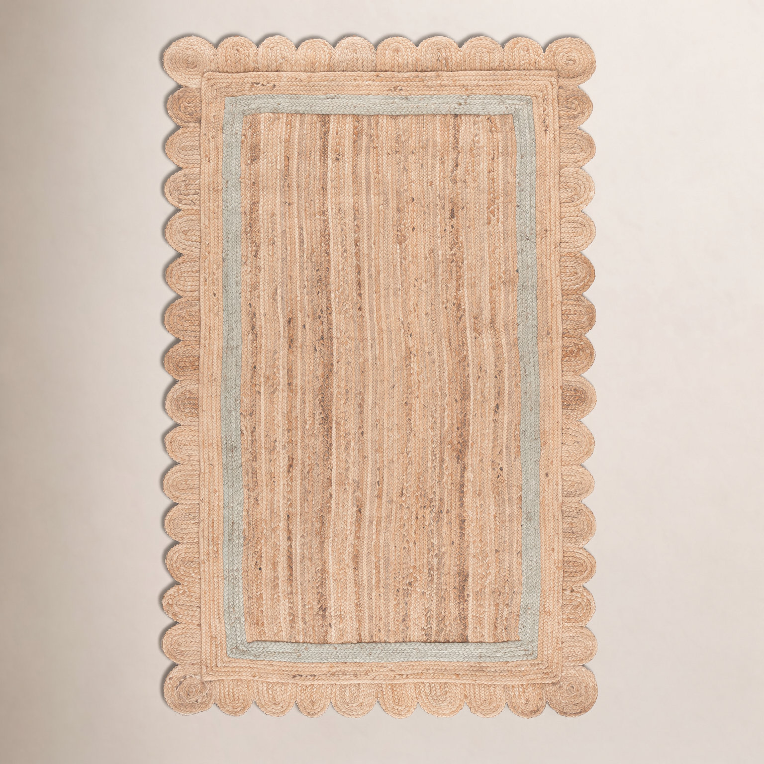 Inaki Hand-Woven Geometric Jute Rug, Rectangle 6' x 9'