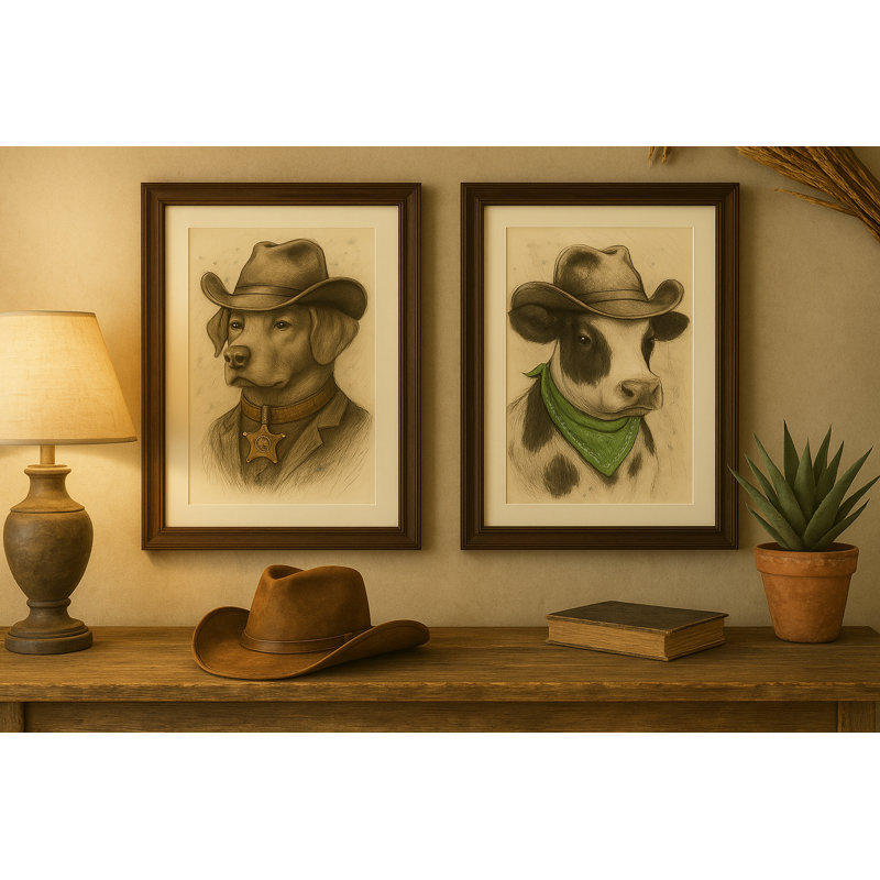 Croquis d'un cowboy par Sinead