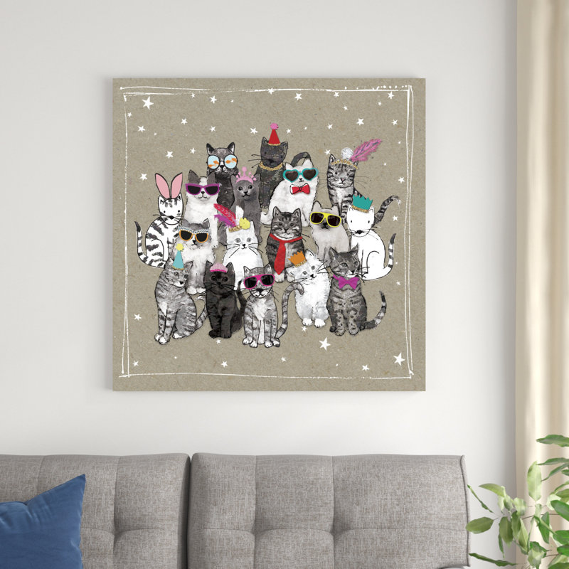 Fancypants Cats VII, H 36 po x l 36 po x P 1,25 po
