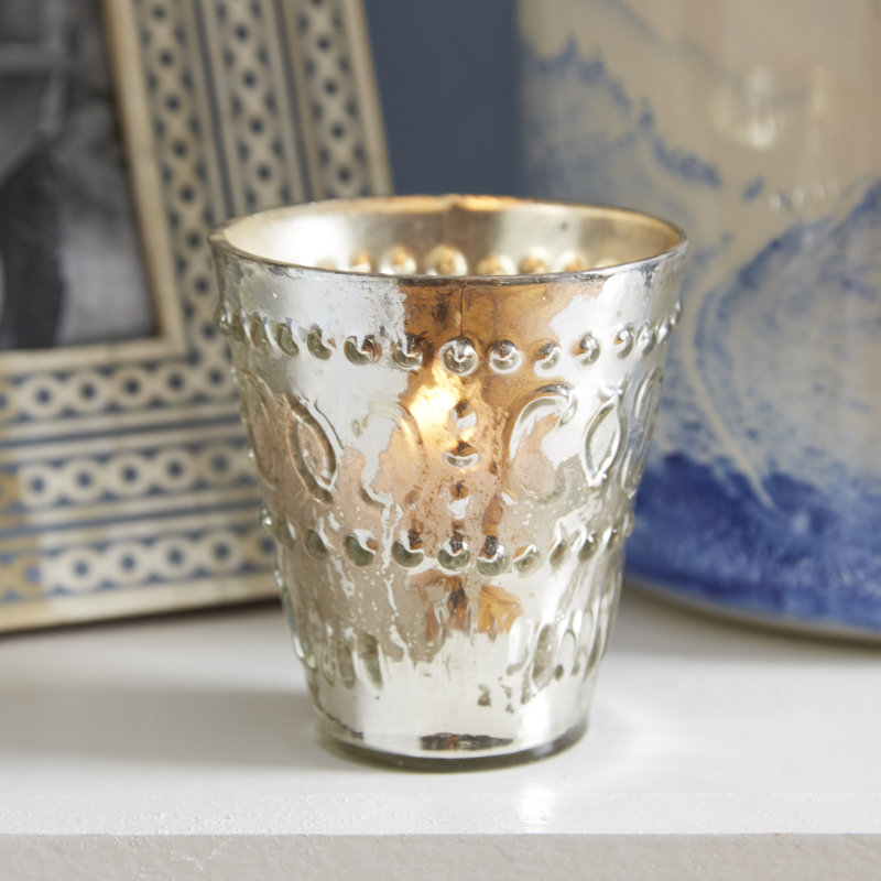 3'' H Glass Tabletop Votive Holder