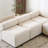 Basic Sectional Sofa, 5-Piece V Shaped Modular Free Combination  Sofa Couch