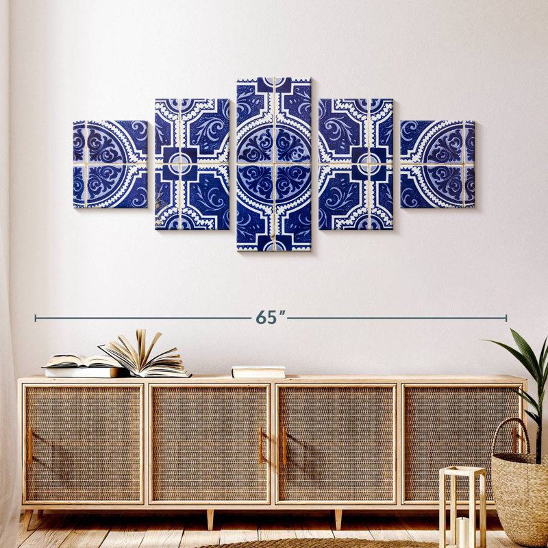 Carrelage bleu Porto, H 24 po x l 55 po