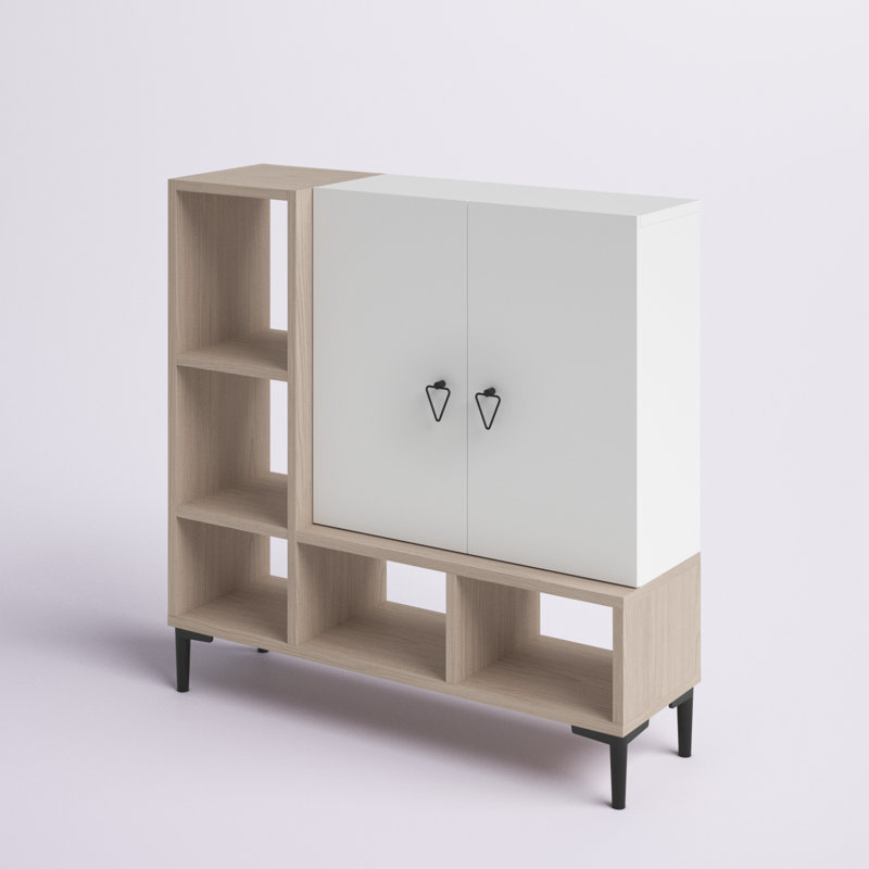 Platin 11 Pair Shoe Storage Cabinet, White/Cordoba
