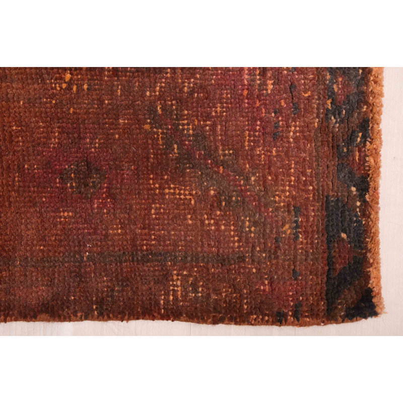 Tapis orange brûlé couleur transition 4 pi 6 po x 9 pi 10 po