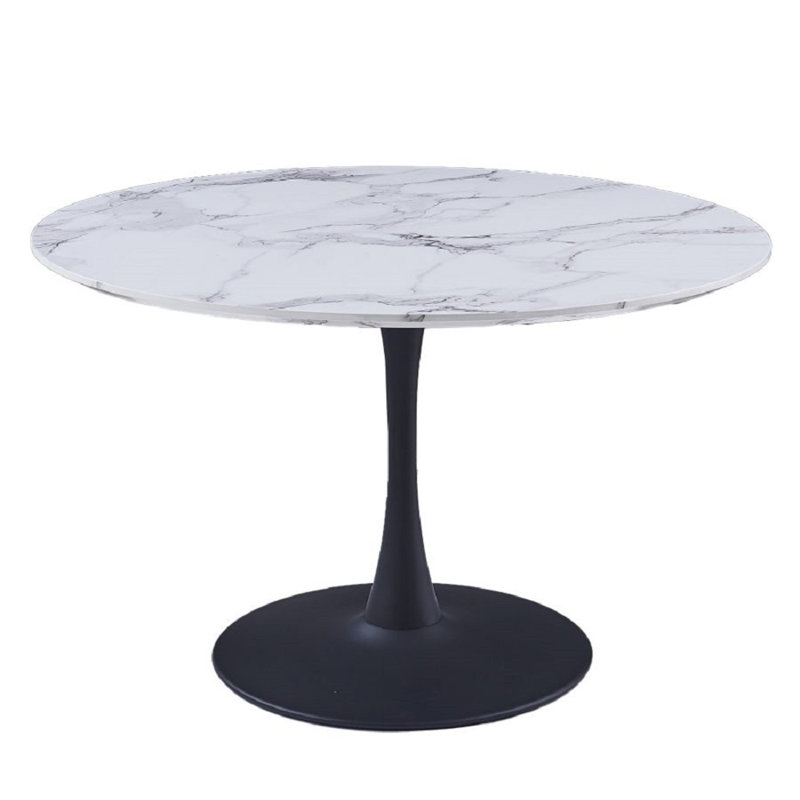 Table de salle à manger Benedix, H 29,13 po x L 47,25 po x l 47,25 po, Or