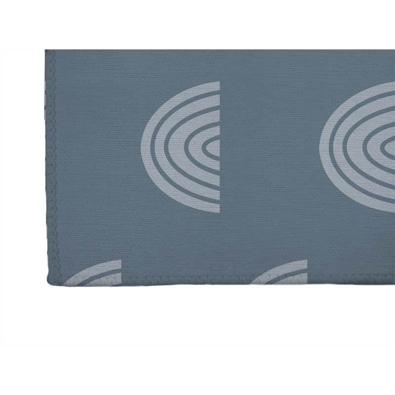 Paillasson Bows Match, Bleu, L 60 po x L 84 po