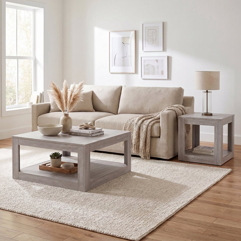 Ensemble de table de salon Allysyn, Dusty Grey Oak