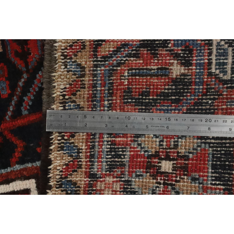 Tapis oriental traditionnel à teinture végétale 8 x 11