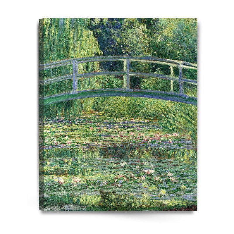 Claude Monet Nature Landscape Wrapped Canvas Wall Art 30" x 24"
