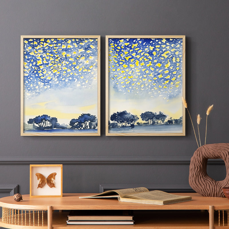 ABSTRACT Series DCCVVII - Reproduction encadrée de qualité supérieure - prête à être accrochée - aucun clou requis - aucun clou requis