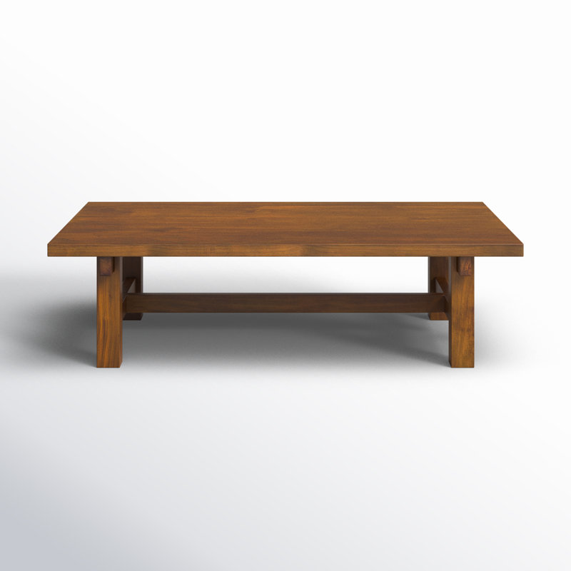Octavia Solid Pine Wood Rectangular Coffee Table
