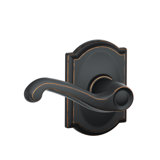 Flair Lever with Camelot Trim Hall and Closet Lock