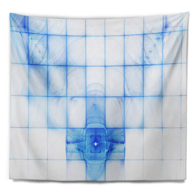Tapisserie abstraite de chauves-souris abstraites sur écran Radar