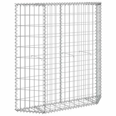 Trapezium Gabion Raised Bed Galvanized Steel Wall Basket Multi Sizes