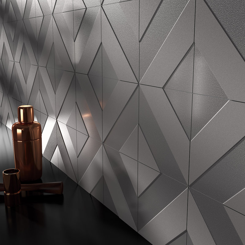 Premium 4 Luce 6" X 6" Porcelain Tile, Matt Black