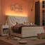 Ensemble de chambre à coucher 3 pièces, solution pour chambre d'enfant tout-en-un, lit rembourré avec lumière ambiante + 2 tables de chevet, tiroir de rangement EXTRA-1310628714-1310628715