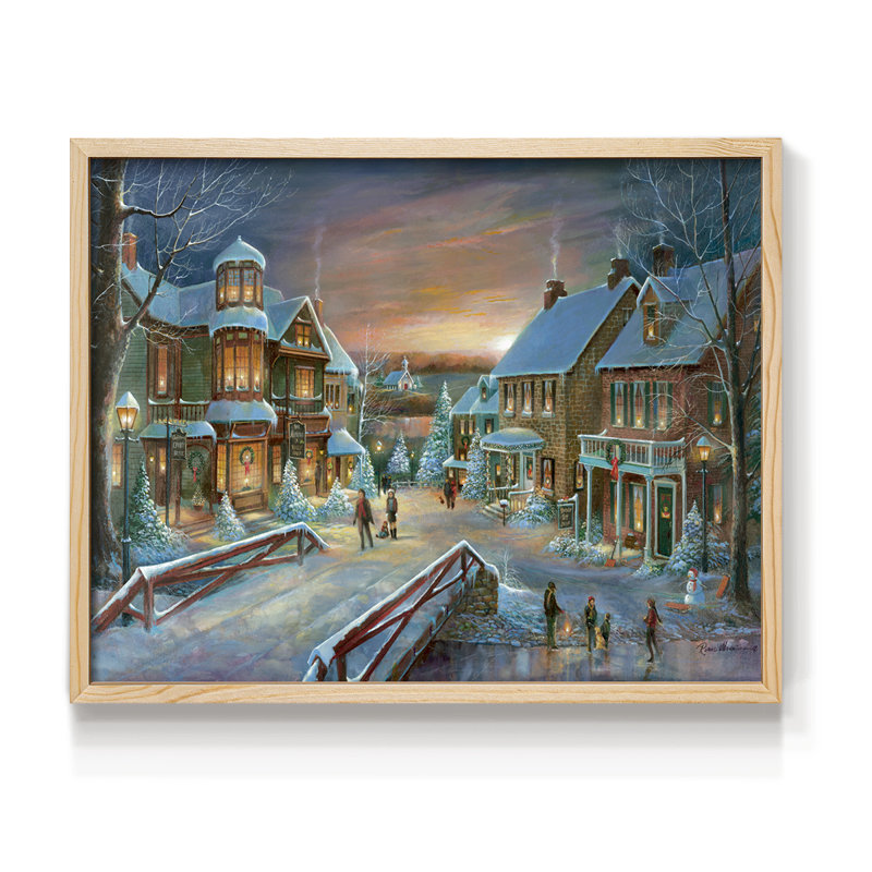 Home for the Holiday - Imprimé encadré - Restickable, Naturel, H 11 po x l 14 po